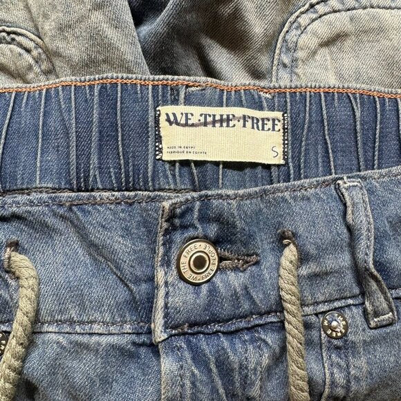NWT Free People We The Free Second Chances Low Slung Jean Shorts Blue Small - Picture 10 of 14